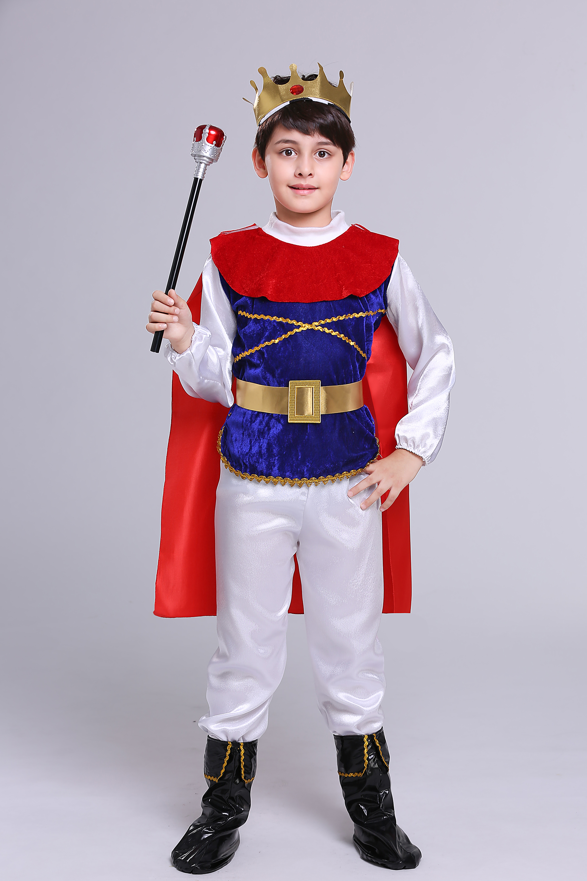 Noble Princechildren stage pantomime Snow White And Seven Dwarfs clothing Magic mirror prince queen adult Performance clothes