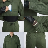 Летний хлопковый комплект для работы, износостойкая тонкая ткань, лонгслив, рабочая одежда, защита от ожогов, короткий рукав