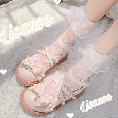 taobao agent Summer ultra thin soft glossy crystal, socks, Lolita style