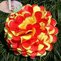 Прямая ручка с плоской прямой (красный смешанный желтый)