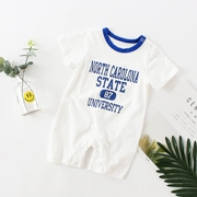 Quần áo mùa hè cho bé tay ngắn cotton sơ sinh mỏng 3-6 tháng nam bé sơ sinh máy lạnh thường xuyên phù hợp với quần áo Xiêm - Áo liền quần