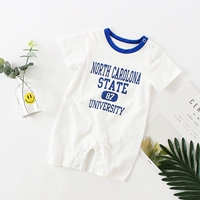 Quần áo mùa hè cho bé tay ngắn cotton sơ sinh mỏng 3-6 tháng nam bé sơ sinh máy lạnh thường xuyên phù hợp với quần áo Xiêm - Áo liền quần quần áo sành điệu cho be gái