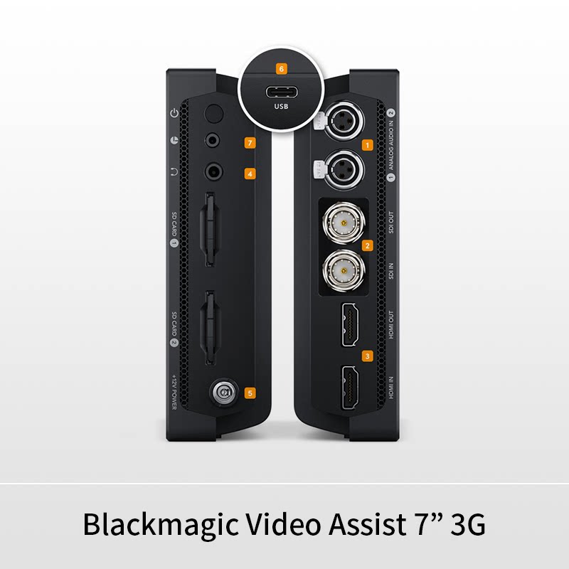 Черный Magic Video Assist 7 "3G монитор