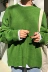 Hàn quốc phiên bản của mùa thu cổ tròn trái cây màu xanh lá cây hoang dã dài tay bên chia lỏng lỏng lẻo đầu đan áo len sinh viên nữ triều