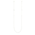[Hồng cú] nhẫn kính vàng 18k dây chuyền nữ treo cổ lưới đỏ in sterling bạc kính râm dây buộc cổ điển - Kính râm