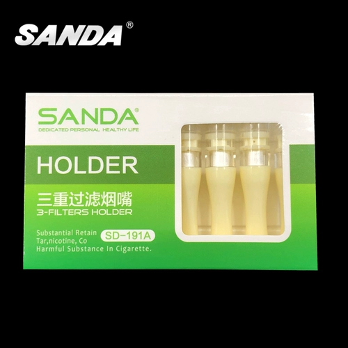 SAN DA SD191A Сигаретный фильтр Сигарет Одноразовый сигаретный фильтр Triple Men Clean Tobacco выкидывает табак