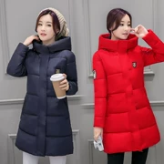 Giải phóng mặt bằng mùa đông 2017 mới Hàn Quốc dài đến đầu gối dài mỏng và siêu dài phiên bản hàn quốc của áo khoác nữ