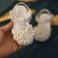 Детские сандалии для раннего возраста, детская нескользящая обувь для принцессы, 0-1-4 лет, мягкая подошва