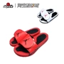 Sneakers Gia đình Air Jordan V AJ5 Trắng Đen đỏ Velcro thể thao Dép 555501-112-601 dép gà