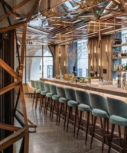 Американский сплошной лесной стул Creative Bar Chefe, Nordic Front Designer, Дизайнерский бар Высокий стул, стул, табурет