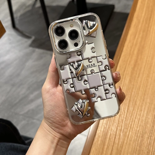 Apple, трехмерный совместимый iPhone 14, iPhone14 Pro, чехол для телефона, iPhone14 Pro, силиконовый мобильный телефон, изысканный стиль, зеркальный эффект, iphone, 12, 14plus, защита при падении