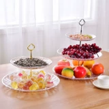 Acklis Fruit Plate Трех -многослойный многослойный полка ktv bar Домохозяйство творческое творческое двойное фруктовое диск Пластическая гостиная личность