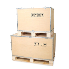 деревянная упаковка 定制胶合板木箱木托钢带箱舌型扣箱出口免熏蒸包装箱免检周转箱