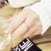 Nhẫn kim cương Row Nhật Bản và Hàn Quốc Nhẫn đuôi 18k sinh viên thủy triều ngón trỏ nhẫn nữ bầu không khí ngón tay nhỏ xu hướng thời trang trang sức nhẫn hột xoàn Nhẫn