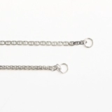 Цепочка, универсальное ожерелье, европейский стиль, простой и элегантный дизайн, серебро 925 пробы