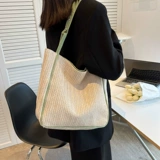 Летняя соломенная вместительная и большая сумка через плечо, небольшая дизайнерская плетеная сумка на одно плечо, коллекция 2022, в западном стиле