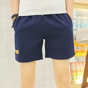 Mùa hè quần short nam xu hướng Hàn Quốc phiên bản của mỏng ống túm đàn ông ba điểm ku bông giản dị siêu quần short thể thao kích thước nhỏ quần