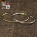 Bò cùn amp vòng đeo tay cười BWL amp nhật bản Hammerd bangle 925 bạc vui tươi handmade - Vòng đeo tay Cuff vòng tay Vòng đeo tay Cuff