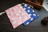 Японский мешочек, сумка для хранения, на шнурках, подарок на день рождения, сделано на заказ