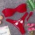 3 màu Amazon Ebay AliExpress mô hình vụ nổ rắn màu bikini rỗng bikini bikini nhảy áo tắm 2019 - Bikinis