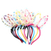 New vàng dây tai thỏ headband mạng lưới mũ trùm đầu màu đỏ chợ đêm cung cấp vàng lụa sáng tai mèo headband - Phụ kiện tóc phụ kiện tóc Phụ kiện tóc