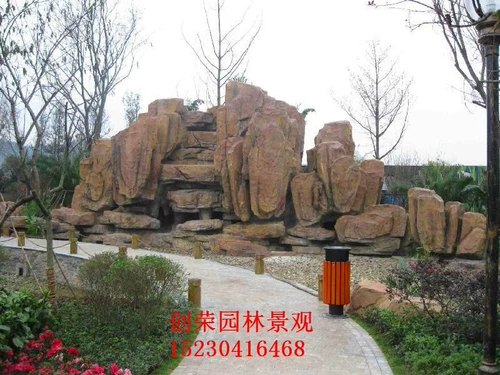 Склоп -прибрежный пластиковый каменная каменная рока, чтобы сделать рок -сад водопад сад сады
