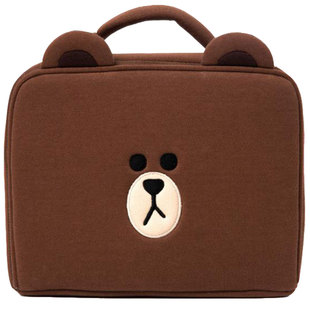 ins化妆卡通布熊包旅行出差洗漱包