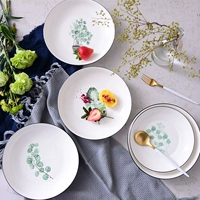 ДИТАНА HOME CERAMIC NORDIC Insiders, европейские и корейские творческие зеленые растительные круги, наборы личностных блюд