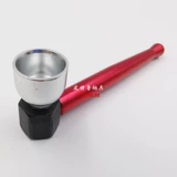 Портативная старомодная металлическая курительная трубка, съемный мундштук, алюминиевый сплав, подарок на день рождения