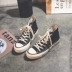 Giày đế xuồng cao cổ nam sinh viên cổ điển hoang dã Hàn Quốc phiên bản giày clapper đường phố 2018 mới giày thể thao adidas Giay cao