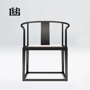 Quyuan đồ nội thất phòng khách tùy chỉnh đồ nội thất ghế tròn mới Trung Quốc Zen ghế gỗ rắn tay vịn ghế mềm ghế - Bộ đồ nội thất