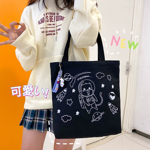 Шоппер, портативная льняная сумка, сумка на одно плечо, вместительный и большой тканевый мешок, коллекция 2022, подходит для студента