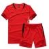 Mùa hè thể thao phù hợp với nam ngắn tay quần short đồng phục bóng rổ khô nhanh tập thể dục chạy quần áo mồ hôi thấm thở thể thao