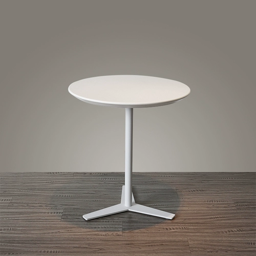 Современный и минималистичный белый круглый диван, кофейный журнальный столик