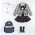 2018 mới Anh gió đồng phục học sinh phục vụ lớp tiểu học phù hợp với bốn mảnh phù hợp với quần áo mẫu giáo tùy chỉnh quần áo be gái 10 tuổi Đồng phục trường học / tùy chỉnh thực hiện