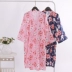 Áo ngủ nữ mùa hè áo choàng tắm bông gạc mỏng đồ ngủ nữ Nhật Bản kimono áo choàng tắm kích thước lớn bình thường hấp nhà