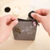 2018 mới thời trang nữ purse retro gió canvas wallet zipper loại vỏ túi vuông nhỏ Ví tiền