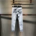 Quần jeans sáng màu dài eo cao 2019 mới xuân hè thu đông phiên bản Hàn Quốc của quần skinny bó sát chân xanh. - Quần jean