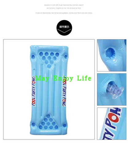 Новый продукт плавание оборудование угол кровать 24 стакана отверстия 4 человека, бросающие настольный теннис игры с плавающими стульями по ряд