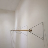 Современный стенд, настенная минималистичная вешалка из натурального дерева, детская одежда