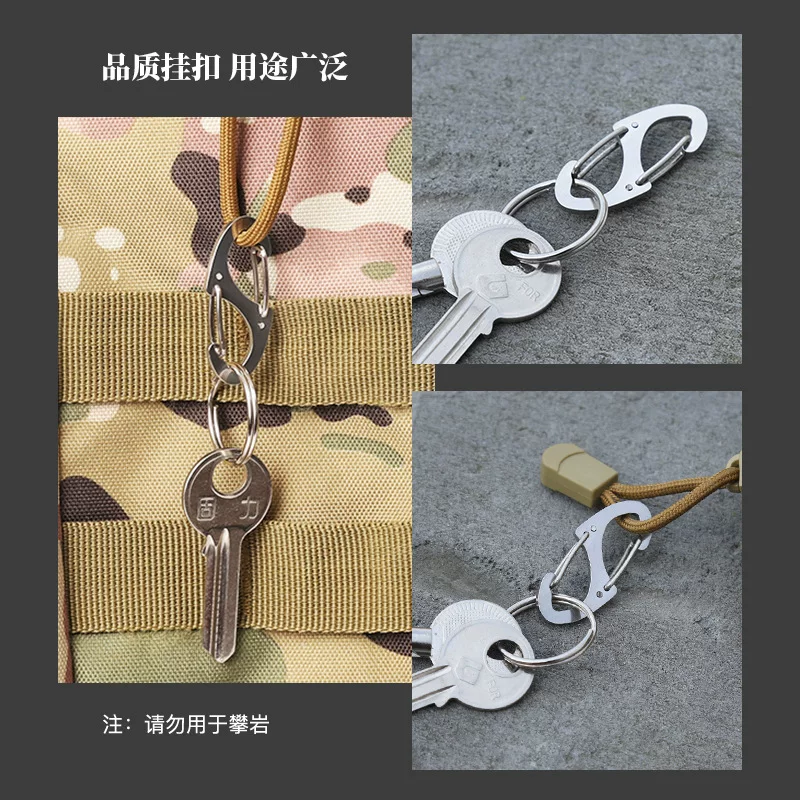 Keychain stainless steel, creative accessory for keys with zipper, creative gift