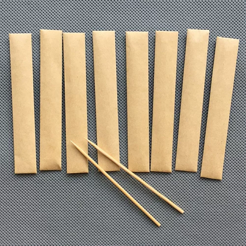 Бесплатная доставка 8 см одноразовой одноразовой однополосной зубочистки из кожа кожаная упаковка зубочистка бесплатная доставка может быть сделана в качестве логотипа