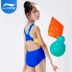 Li Ning trẻ em đồ bơi cô gái lớn trẻ em gái sinh viên chuyên nghiệp Xiêm tam giác đào tạo áo tắm cạnh tranh đồ bơi Bộ đồ bơi của Kid