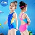 Li Ning trẻ em đồ bơi cô gái lớn trẻ em gái sinh viên chuyên nghiệp Xiêm tam giác đào tạo áo tắm cạnh tranh đồ bơi