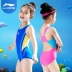 Li Ning trẻ em đồ bơi cô gái lớn trẻ em gái sinh viên chuyên nghiệp Xiêm tam giác đào tạo áo tắm cạnh tranh đồ bơi Bộ đồ bơi của Kid