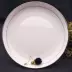 Tiêu cá tấm đầu đĩa nhà mạ vàng lớn 12 inch tròn tấm trắng khách sạn bộ đồ ăn cá hấp - Đồ ăn tối