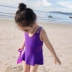 1 bé gái 2 áo tắm 3 trẻ em 4 trẻ em 5 tuổi áo tắm bé gái bé gái một mảnh dây đeo công chúa Hàn Quốc - Bộ đồ bơi của Kid Bộ đồ bơi của Kid