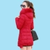 Bông áo phụ nữ dài phần chống mùa giải phóng mặt bằng sinh viên Hàn Quốc mùa đông bông nhỏ áo khoác hoang dã mỏng dày bông quần áo triều áo kaki nữ lót lông Bông