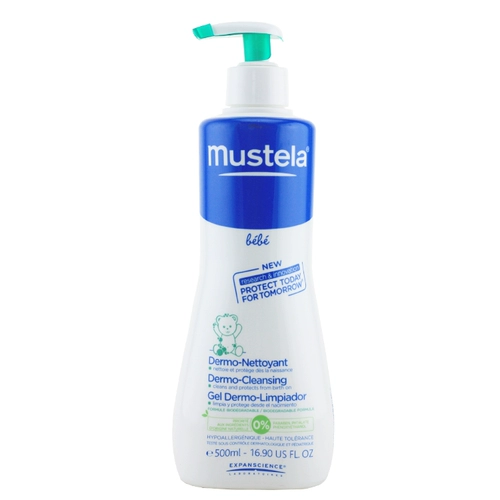 Mustela, шампунь для новорожденных, детский гель для душа для младенца для раннего возраста, 2 в 1, не вызывает раздражения