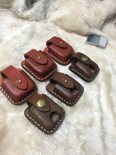 Кожаный чехол, кожаная зажигалка, стайлинг, простой и элегантный дизайн